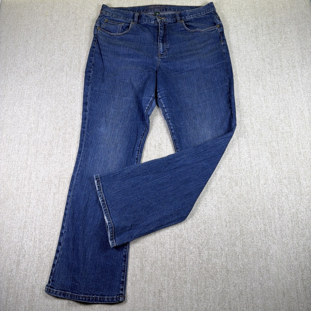 Lauren Ralph Lauren Jeans Women 14 Blue Premium Classic Bootcut High Rise‎